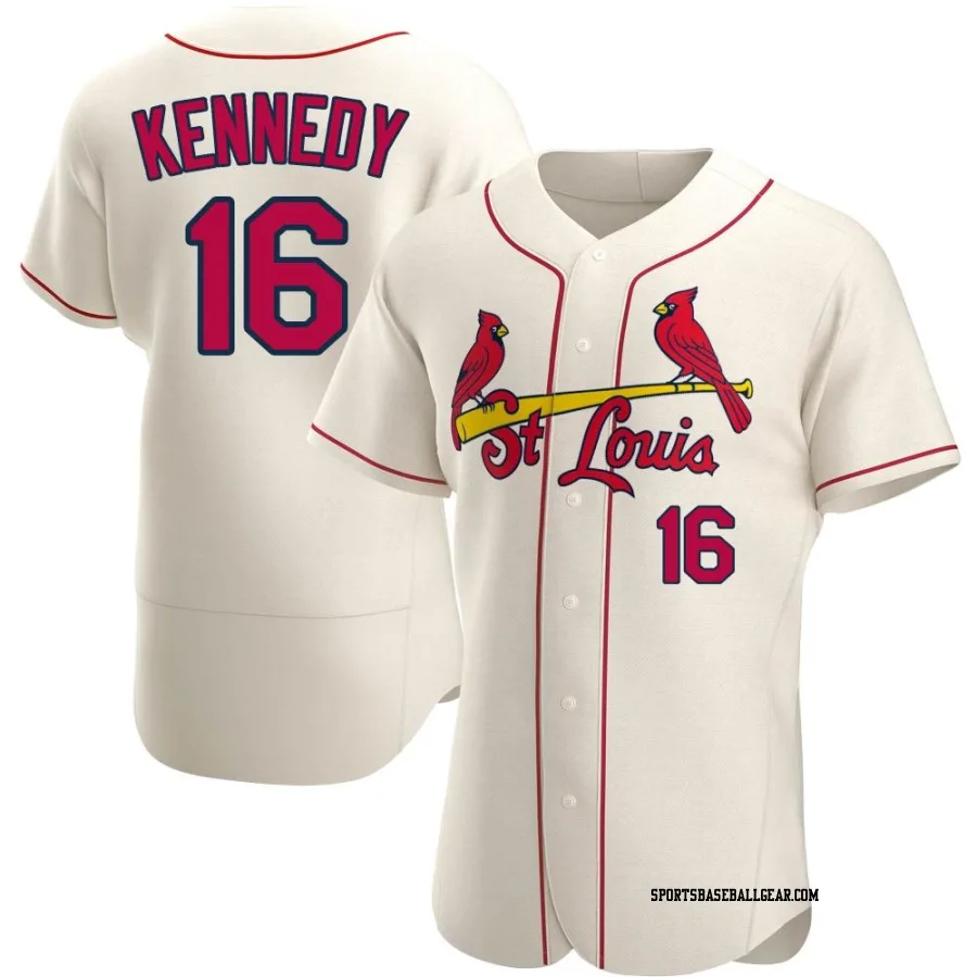 Buddy Kennedy Men's St. Louis Cardinals Cream Authentic Alternate Jersey