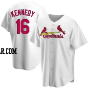 Buddy Kennedy Men's St. Louis Cardinals White Replica Home Jersey