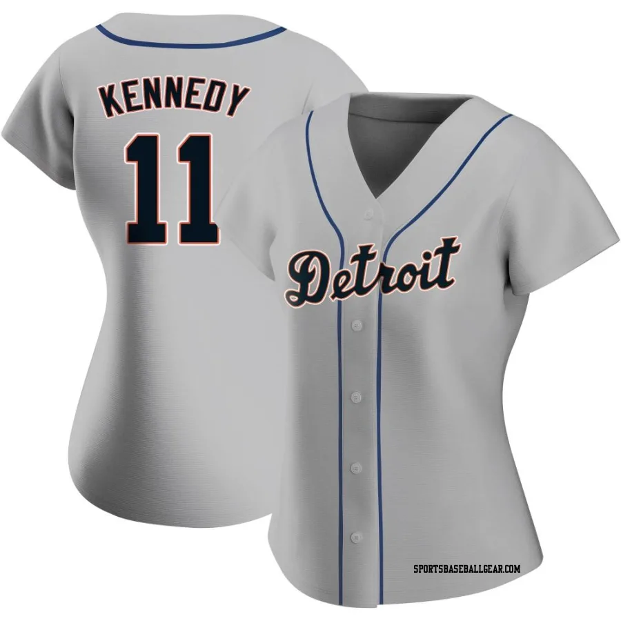 Buddy Kennedy Women's Detroit Tigers Gray Replica Road Jersey