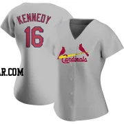 Buddy Kennedy Women's St. Louis Cardinals Gray Authentic Road Jersey