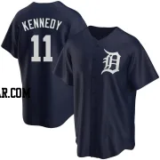 Buddy Kennedy Youth Detroit Tigers Navy Replica Alternate Jersey