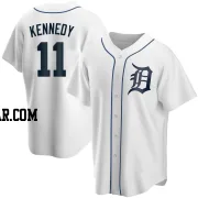 Buddy Kennedy Youth Detroit Tigers White Replica Home Jersey