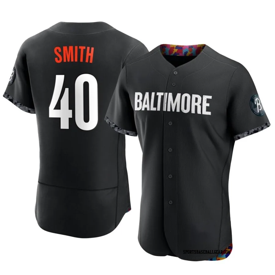 Burch Smith Men's Baltimore Orioles Black Authentic 2023 City Connect Jersey