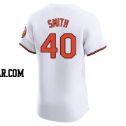 Burch Smith Men's Baltimore Orioles White Elite Home Jersey