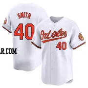 Burch Smith Men's Baltimore Orioles White Limited Home Jersey