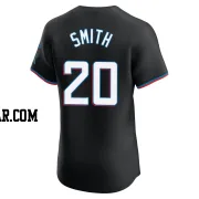 Burch Smith Men's Miami Marlins Black Elite Alternate Vapor Premier Jersey