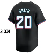 Burch Smith Men's Miami Marlins Black Limited Alternate Jersey