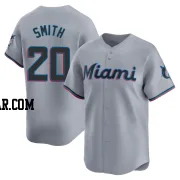 Burch Smith Men's Miami Marlins Gray Limited Road Jersey