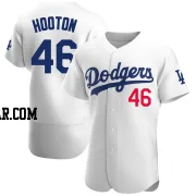 Burt Hooton Men's Los Angeles Dodgers White Authentic Home Jersey