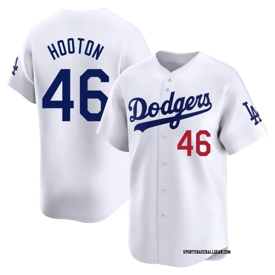 Burt Hooton Men's Los Angeles Dodgers White Limited Home Jersey