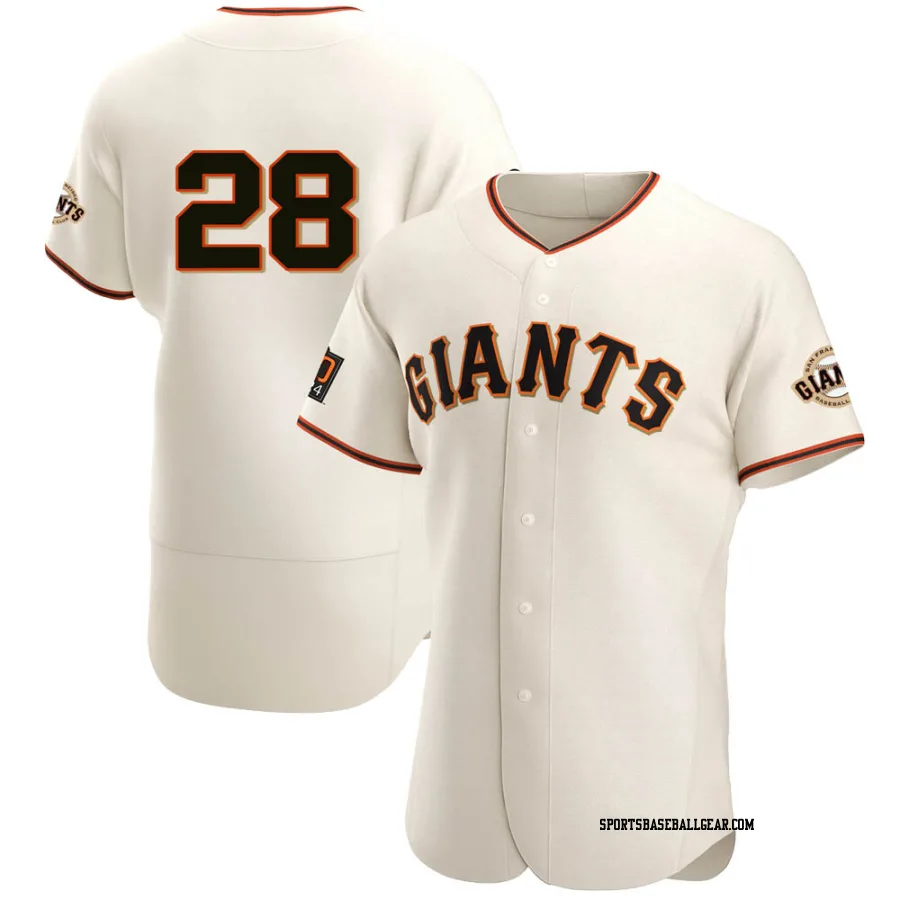 Buster Posey Men's San Francisco Giants Cream Authentic Home Jersey