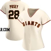 Buster Posey Women's San Francisco Giants Cream Authentic Home Jersey