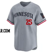 Byron Buxton Men's Minnesota Twins Gray Limited Road Jersey