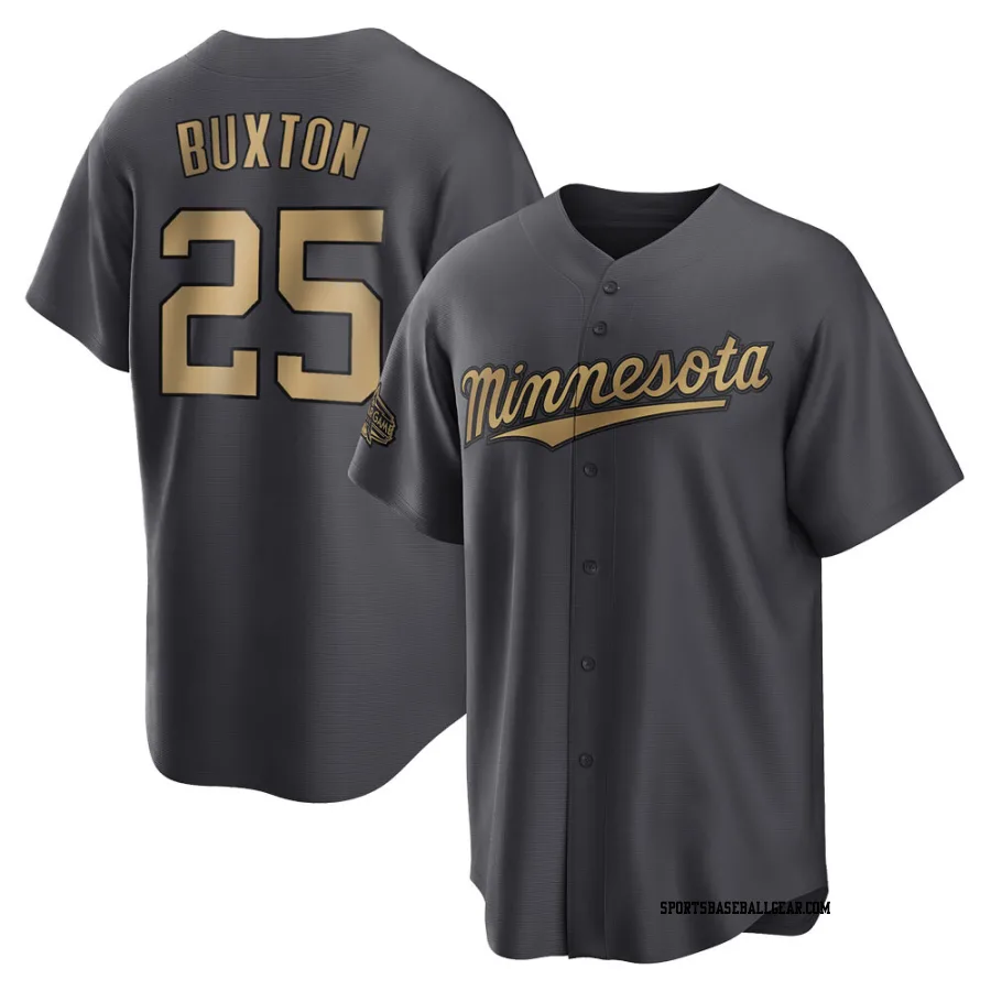 Byron Buxton Youth Minnesota Twins Charcoal Game Replica 2022 All-Star Jersey