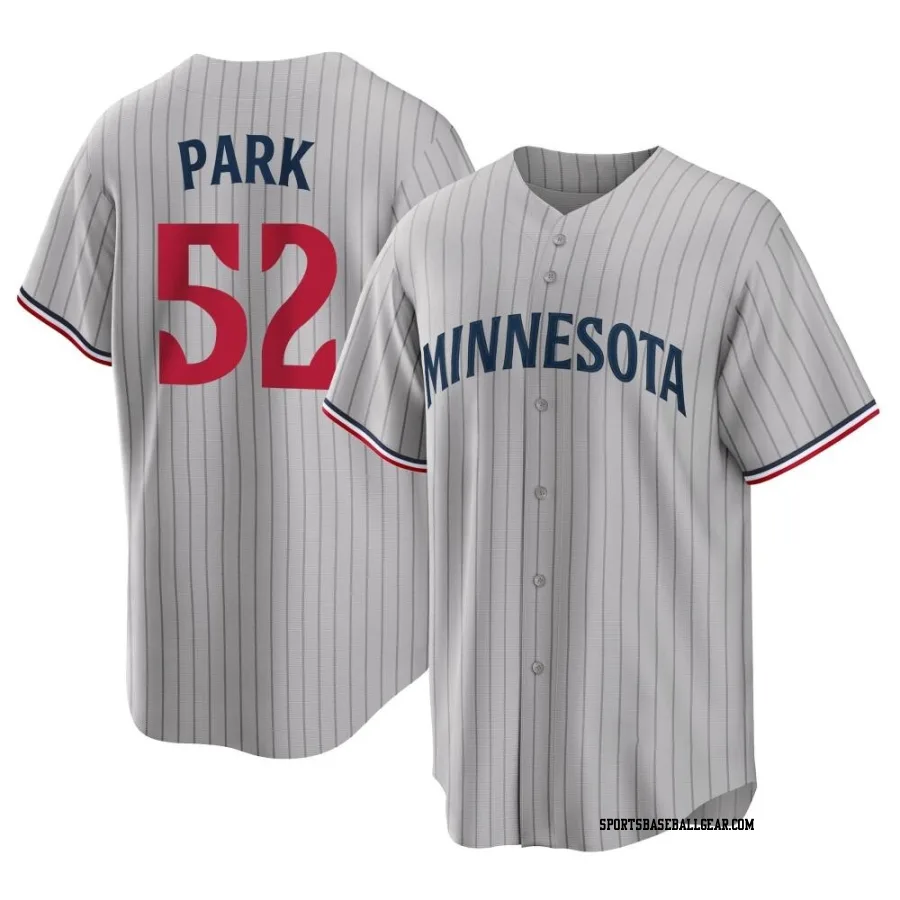 Byung-Ho Park Men's Minnesota Twins Gray Replica Road Jersey