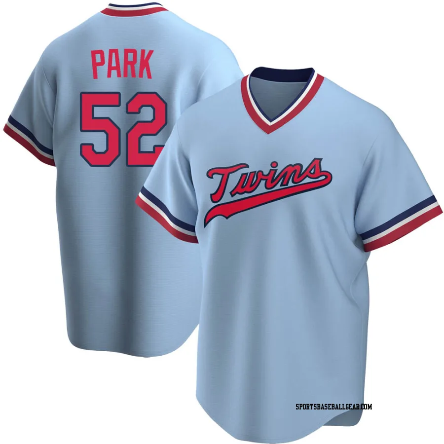 Byung-Ho Park Men's Minnesota Twins Light Blue Replica Road Cooperstown Collection Jersey