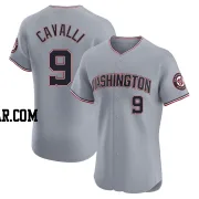 Cade Cavalli Men's Washington Nationals Gray Elite Road Jersey