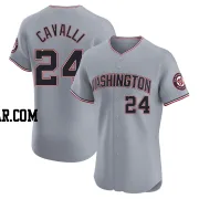 Cade Cavalli Men's Washington Nationals Gray Elite Road Jersey