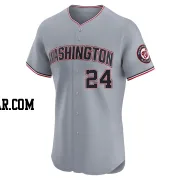 Cade Cavalli Men's Washington Nationals Gray Elite Road Jersey