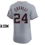 Cade Cavalli Men's Washington Nationals Gray Elite Road Jersey