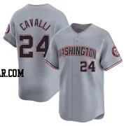 Cade Cavalli Men's Washington Nationals Gray Limited Road Jersey