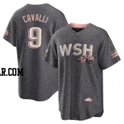 Cade Cavalli Men's Washington Nationals Gray Replica 2022 City Connect Jersey