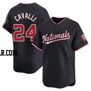 Cade Cavalli Men's Washington Nationals Navy Limited Alternate Jersey