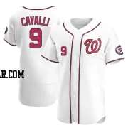 Cade Cavalli Men's Washington Nationals White Authentic Home Jersey