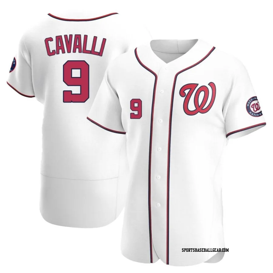 Cade Cavalli Men's Washington Nationals White Authentic Home Jersey