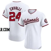 Cade Cavalli Men's Washington Nationals White Elite Home Jersey