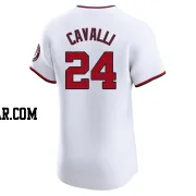 Cade Cavalli Men's Washington Nationals White Elite Home Jersey