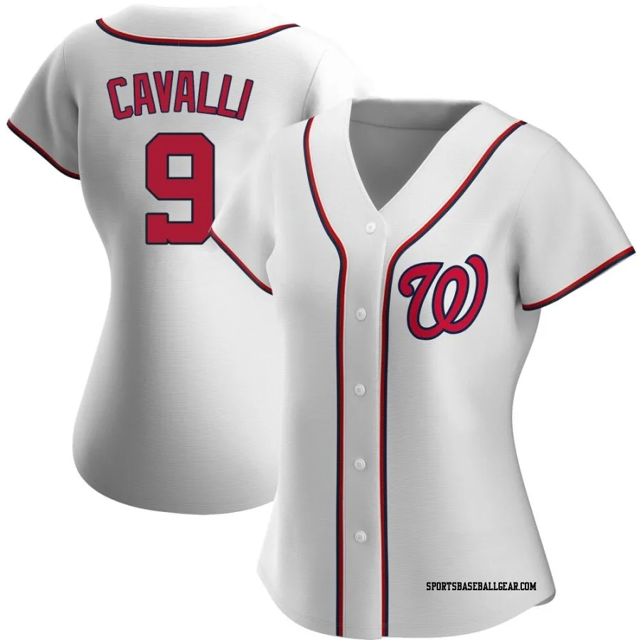 Cade Cavalli Women's Washington Nationals White Authentic Home Jersey