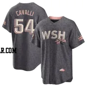 Cade Cavalli Youth Washington Nationals Gray Replica 2022 City Connect Jersey