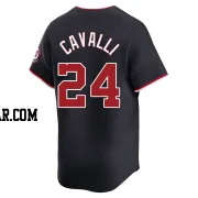 Cade Cavalli Youth Washington Nationals Navy Limited Alternate Jersey