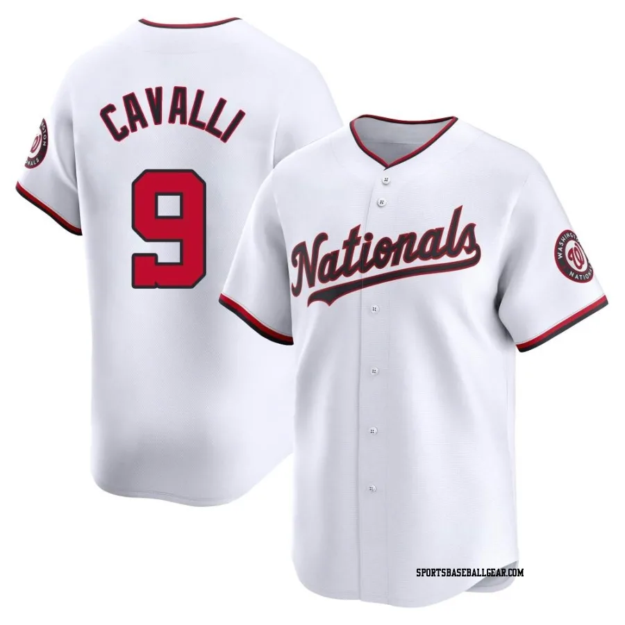 Cade Cavalli Youth Washington Nationals White Limited Home Jersey