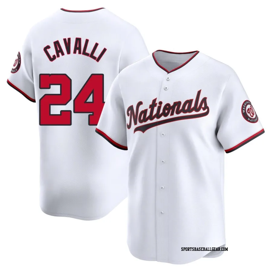 Cade Cavalli Youth Washington Nationals White Limited Home Jersey