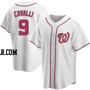 Cade Cavalli Youth Washington Nationals White Replica Home Jersey