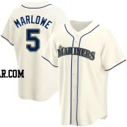 Cade Marlowe Men's Seattle Mariners Cream Replica Alternate Jersey