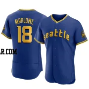 Cade Marlowe Men's Seattle Mariners Royal Authentic 2023 City Connect Jersey