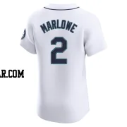 Cade Marlowe Men's Seattle Mariners White Elite Home Jersey