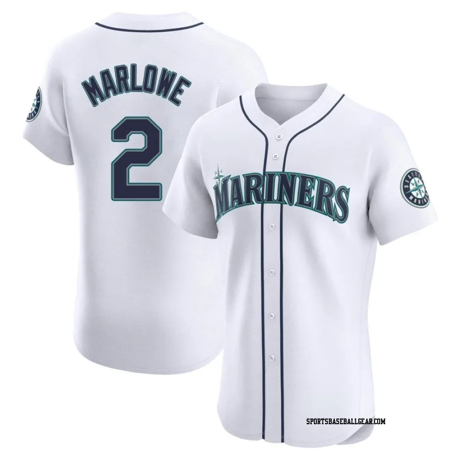 Cade Marlowe Men's Seattle Mariners White Elite Home Jersey