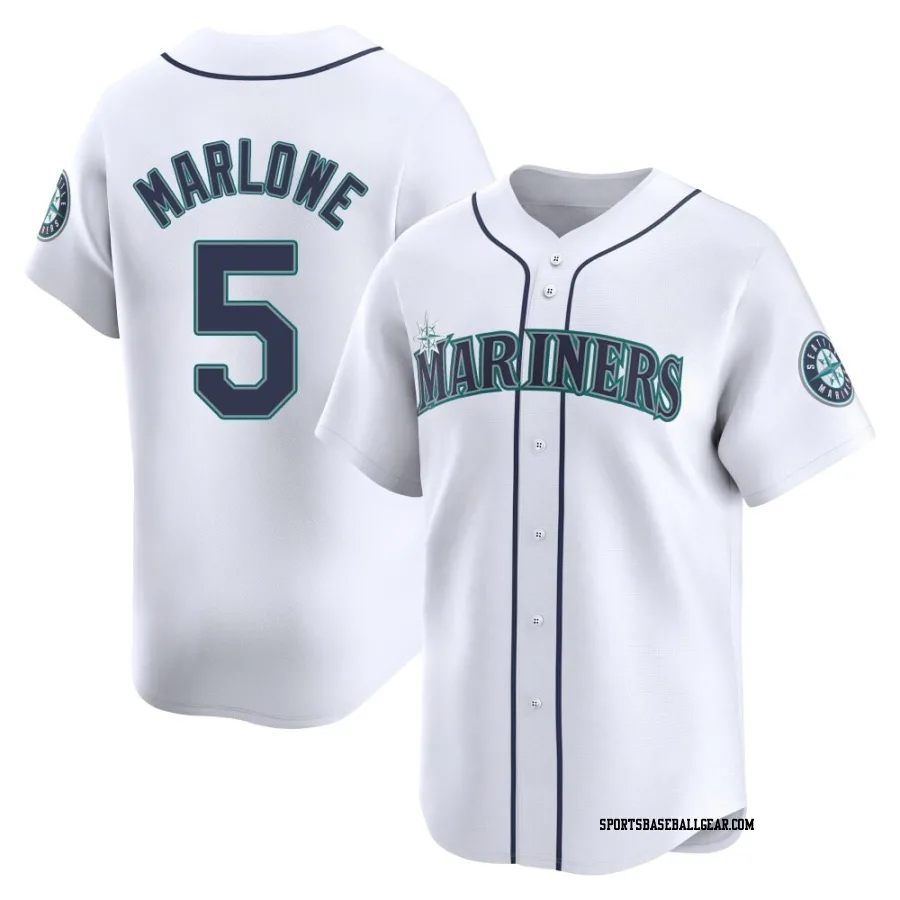 Cade Marlowe Men's Seattle Mariners White Limited Home Jersey