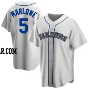 Cade Marlowe Men's Seattle Mariners White Replica Home Cooperstown Collection Jersey