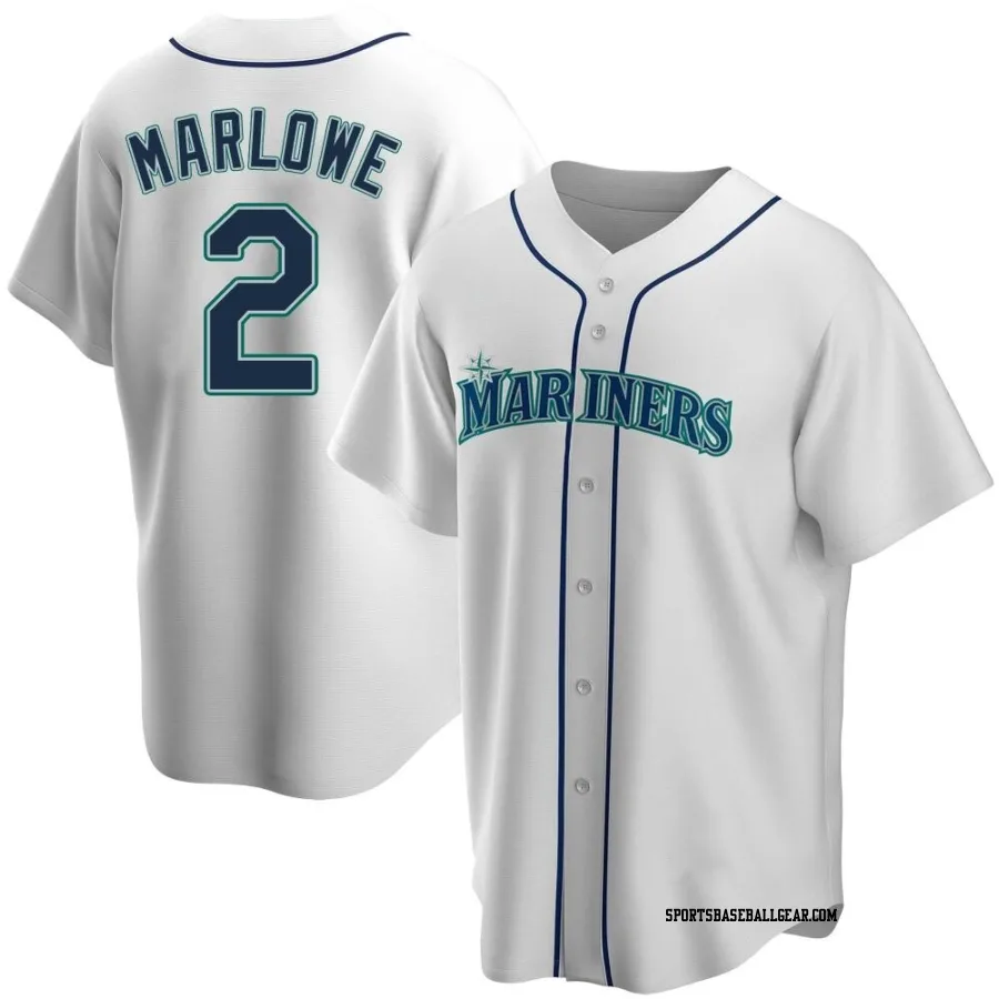 Cade Marlowe Men's Seattle Mariners White Replica Home Jersey