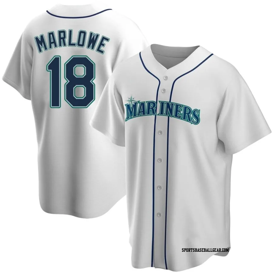 Cade Marlowe Men's Seattle Mariners White Replica Home Jersey