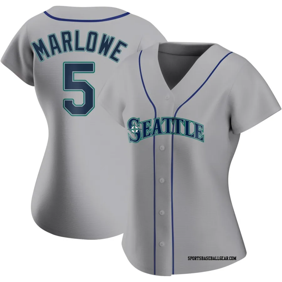 Cade Marlowe Women's Seattle Mariners Gray Authentic Road Jersey