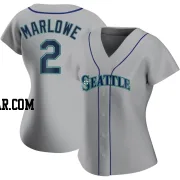 Cade Marlowe Women's Seattle Mariners Gray Replica Road Jersey