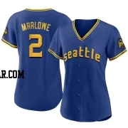 Cade Marlowe Women's Seattle Mariners Royal Authentic 2023 City Connect Jersey