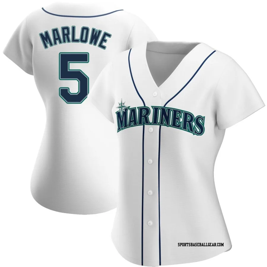 Cade Marlowe Women's Seattle Mariners White Authentic Home Jersey