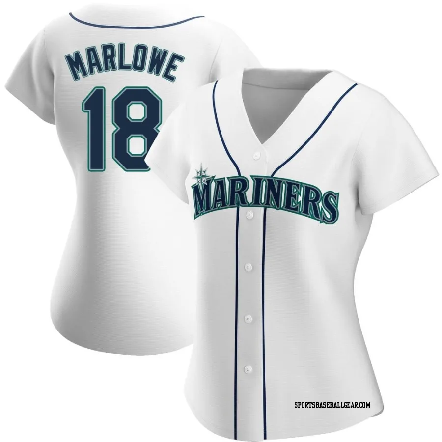 Cade Marlowe Women's Seattle Mariners White Authentic Home Jersey